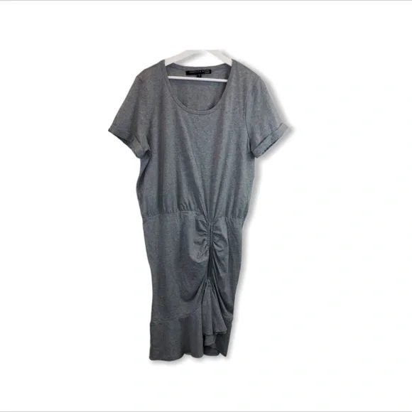 VERONICA BEARD Pima Ruched Heather Grey Dress Sz XS - Picture 5 of 5
